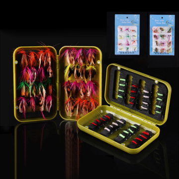 Newbility 32pcs Insects Single Hook Dry Fly Box Accessories - Fishing Tackle & Lures