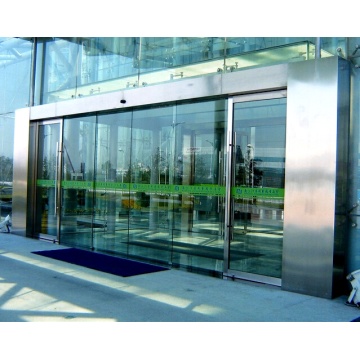 Design moderno Porta deslizante de vidro à prova de som para hotel