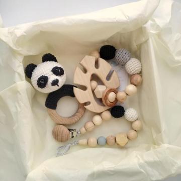 New Trend Panda Crochet Animal Rattle