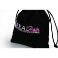 velvet jewelry drawstring bag with logo