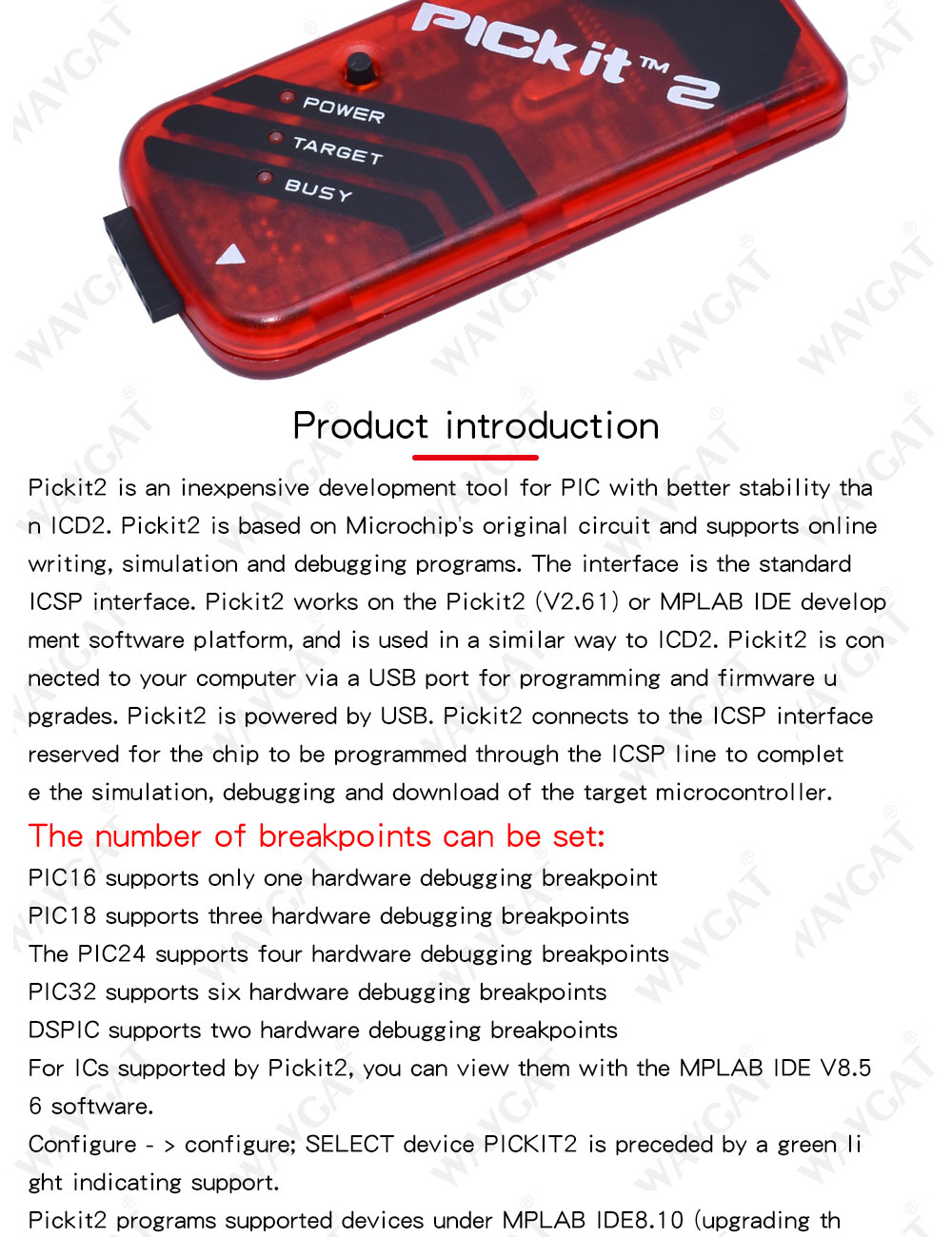 Universal Programmer For Pic Icd2 And Pickit 2/3/3.5 With Adapter, High ...