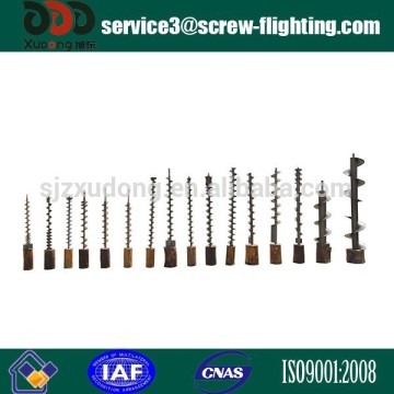 volumetric feeder carbon steel screw flight