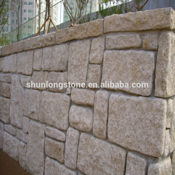Yellow granite random wall stone, exterior wall tile