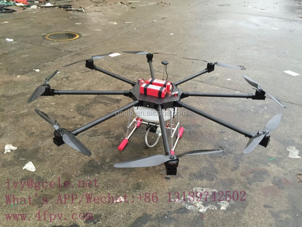 8 rotors Octocopter drones Octocopter agricultural Drones 10KG UAV for farm forest