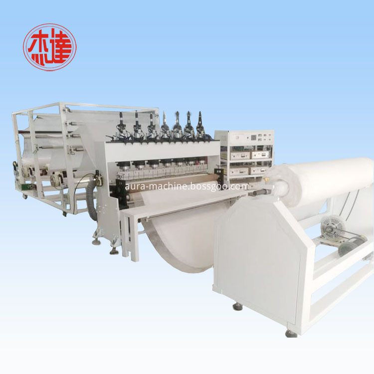 Automatic ultrasonic diapers compound machine