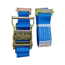 Professional E-Track Tie-Off Ratchet Strap for Secure Logistic Loading