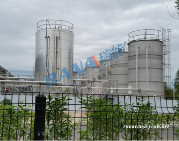 40m3 Lined PTFE Tanks and vessels for10% H2O2