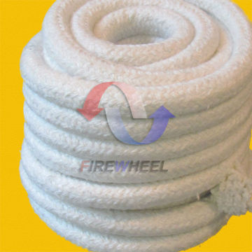 Ceramic fiber rope for high temperature furnace insulation material