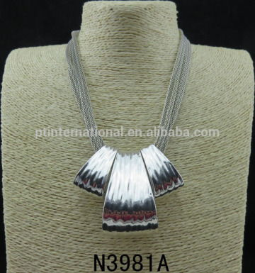 Statement Necklace, Fashion Antique Silver Necklace, Stunning Charm Jewelry Necklace N3981A