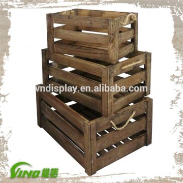 wood boxes for fruit vegetables