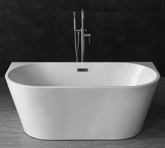 Double Soaking Tub Fashionable Acrylic Solid Surface Freestanding Bathtubs