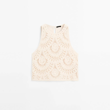 Women's crochet knitted top