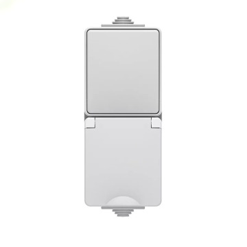 Switch and Socket with Shutter Vertical screwless terminal