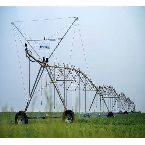 Easy to transport and install, cross-body structure, sprinkler irrigation diameter up to 1200 meters