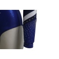 Aangepaste Royal Blue maillots voor gymnastiek