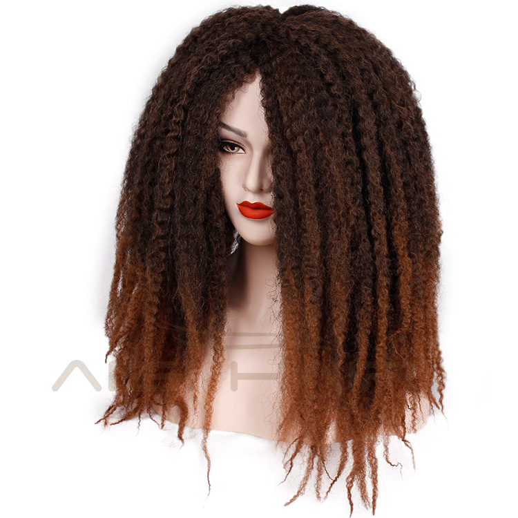 Aisi Hair Afro Kinky Curly Braiding Hair Wigs Dreadlock Braids Wigs Marley braiding Wigs for African American