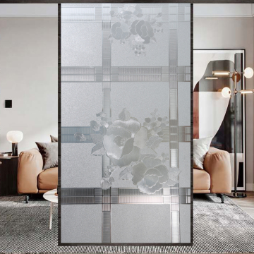 Checkered pattern Static Self Cling window Sticker