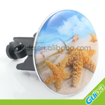 Europe Standard Plastic Popup Waste Plug With Brass Top