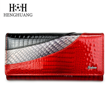 HH Women Wallets Brand Design High Quality Leather Wallet Female Hasp Fashion Alligator Long Women Wallets And Purses