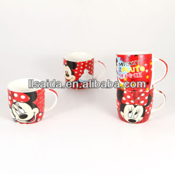 Ceramic mug cup with micky mouse pictures