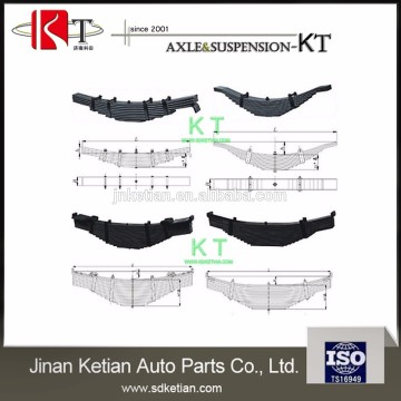 Leaf spring specification for truck or semi trailer