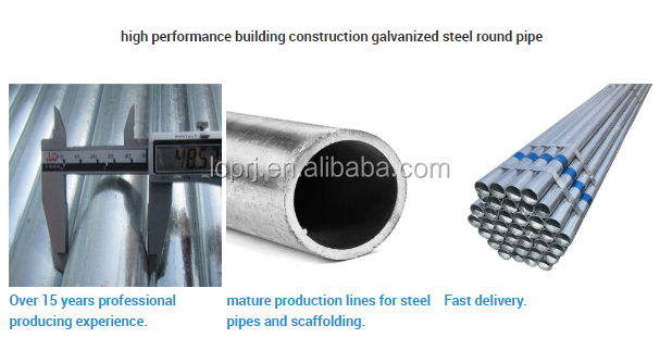 Excellent galvanized pipe S235, S275, S355 galvanized steel pipe