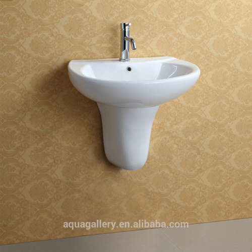 Semi Pedestal Wall Hung Ceramic Hand Wash Basin