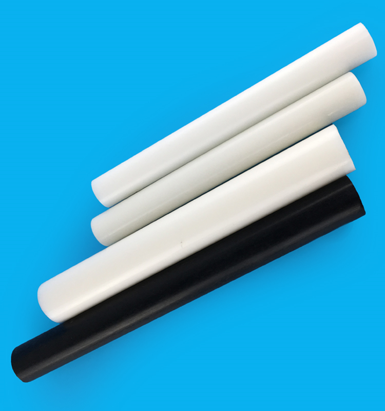 Balck / branco POM Acetal Barras Redondas