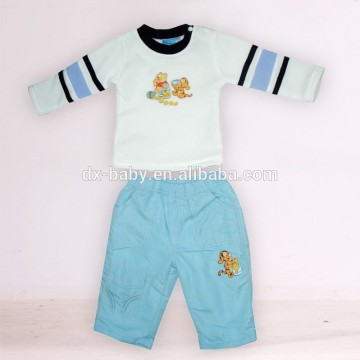 wholesale Children suit for boys clothes 100% cotton long sleeve 2PCS kids clothes