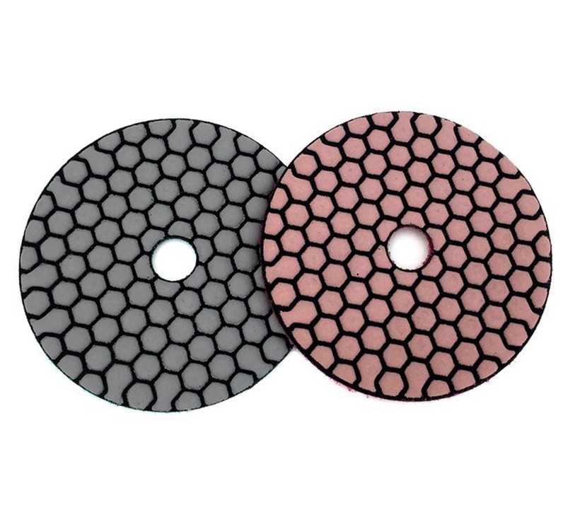 Dry Polishing Pad 4 Inch Sharp Type Diamond Polishing Pads For Granite Marble