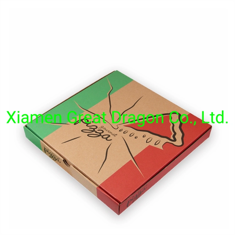 Take out Pizza Delivery Box with Custom Design Hot Sale (PZ035)