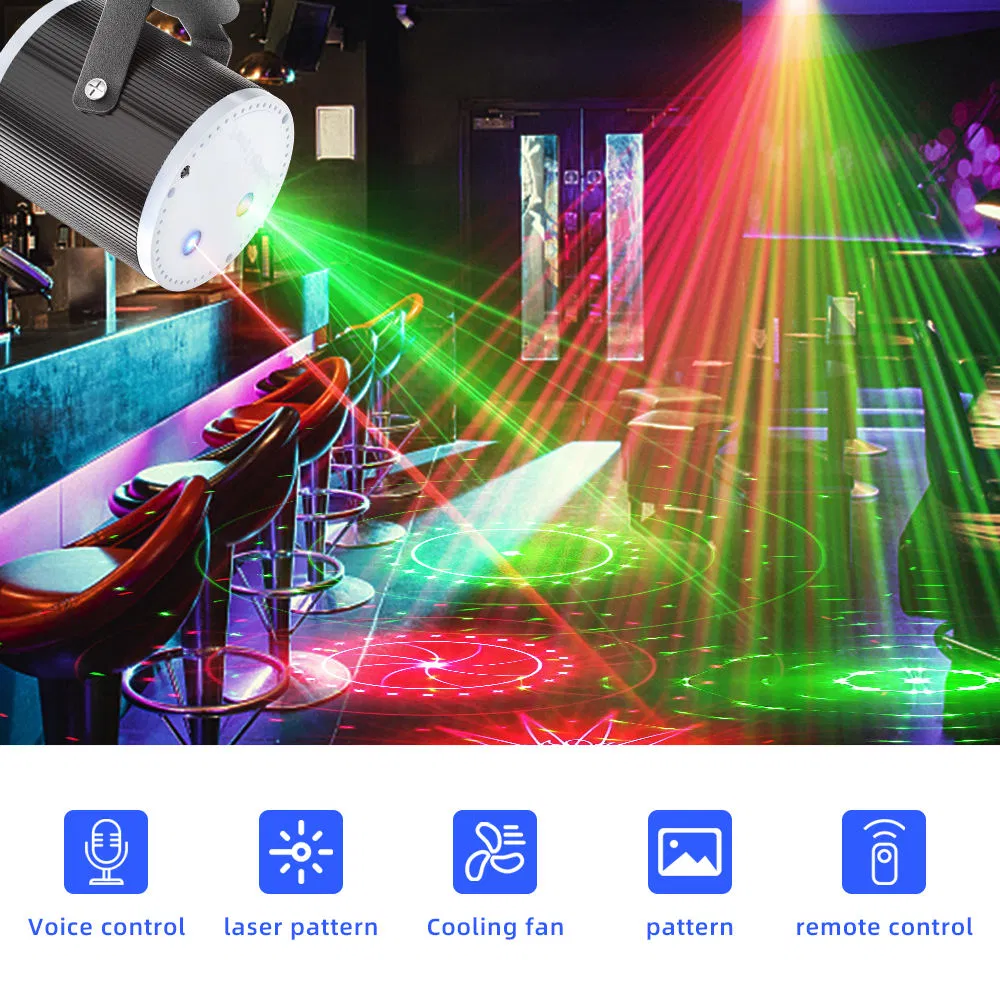 High-Power Laser Light with Sound Control for Events