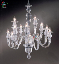 Transparent Glass Vase Murano Glass Candle Chandelier lighting fixtures