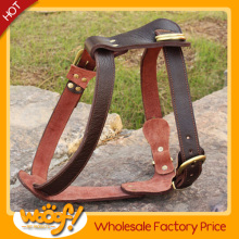 Hot selling pet dog products high quality leather dog harness
