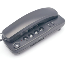 Advanced American Telephones 210WH AT&T 210M Basic Trimline Corded Phone: Wall-Mountable & Power-Free Option