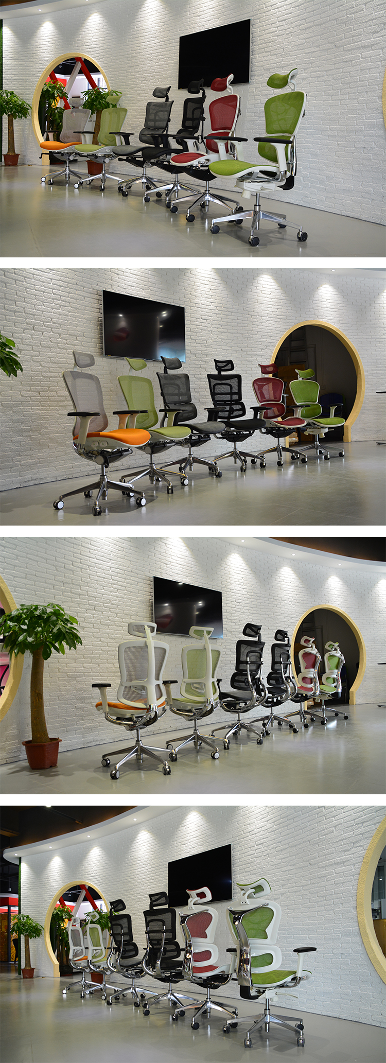 Luxury Lifting Reclining Mesh Ergonomic Office Chair