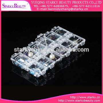 12 compartments pc material nail rhinestone nail beads nail tip empty storage box