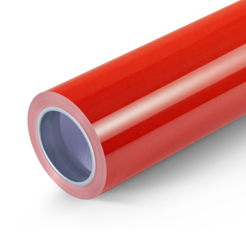 Glossy Ferrari Red car wrap