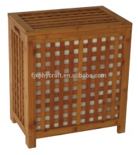 Bamboo Laundry Hamper with Canvas Bag