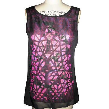 PRINTED CHIFFON TOP