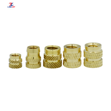 Threaded Knurled Brass Insert Nut For Plastic