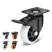 Pp caster với phanh câm capas caster