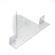 Galvanized Sheet Post Clamp for Wood Connector Posts to Beams 45 Degree Structural Connectors