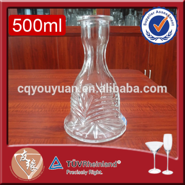 China cheap indonesian style 750ml glass hookah wholesale glass bongs