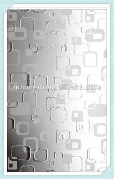 deep acid etched glass decorative art glass for windows and doors