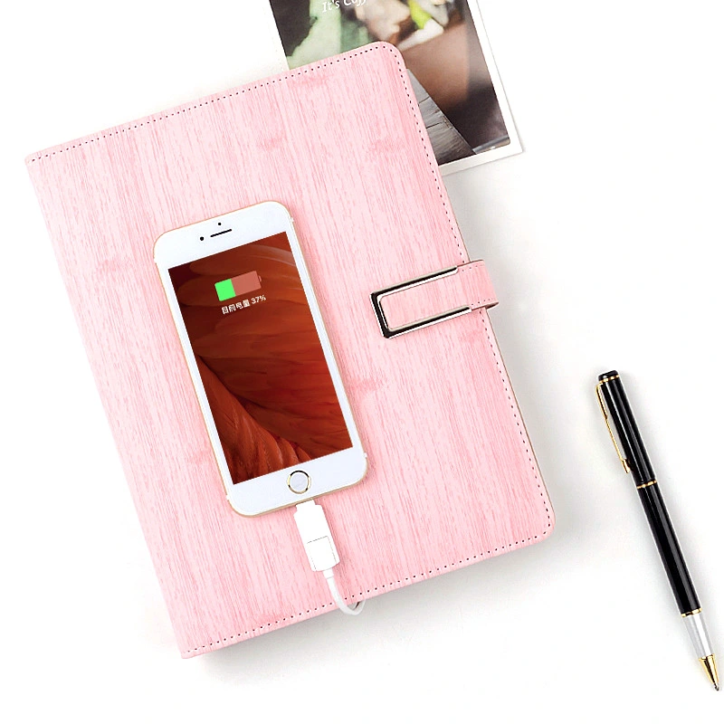 Polymer Mobile Power Bank Notebook with Dual USB for Souvenir