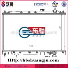 Liquid cooling radiator copper fin brass tube wate