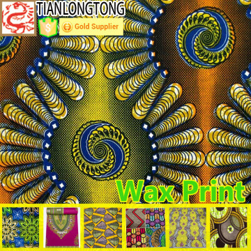 100% Polyester wax printed fabric batik pants fabric