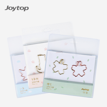 Wholesale Sakura Cat Shape Rose Metal Paper Clips - Joytop 5098