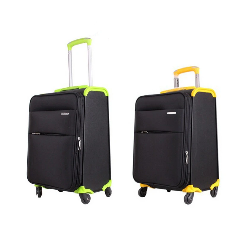 Oxford Cloth Carry-on Expandable Travel Trolley Suitcases Luggage Baggage